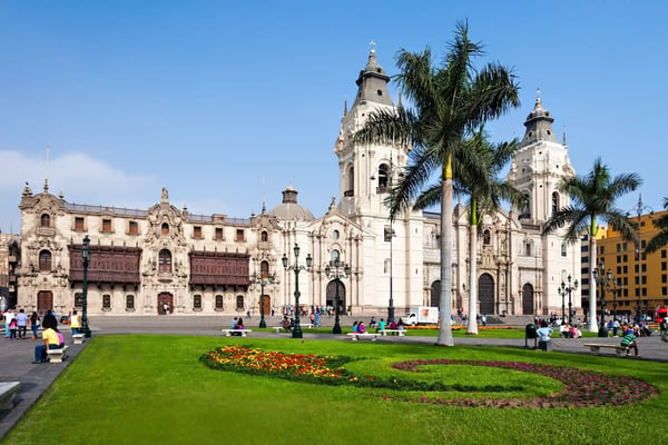 lima peru basilica cathedral of lima is a roman catholic cathedral
