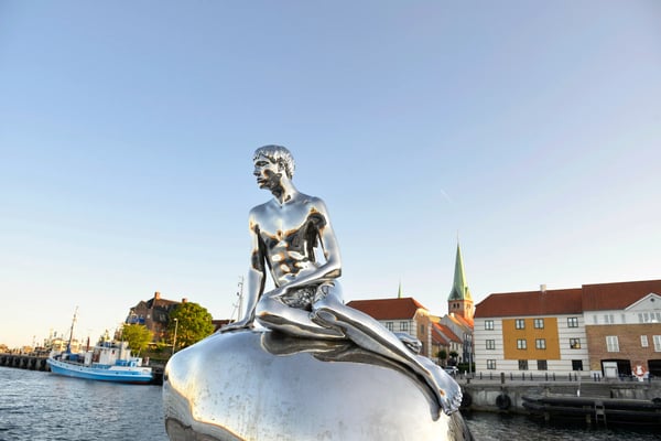 little merman statue denmark helsingor
