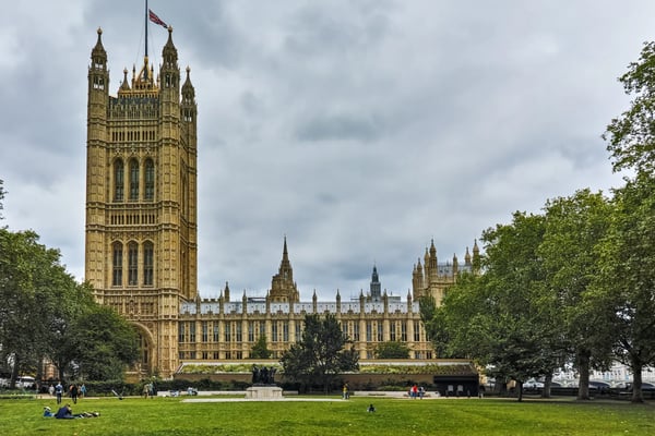 london england victoria tower in houses of parliament palace of westminster london