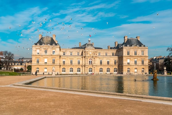luxembourg palace in jardin du luxembourg paris travel 