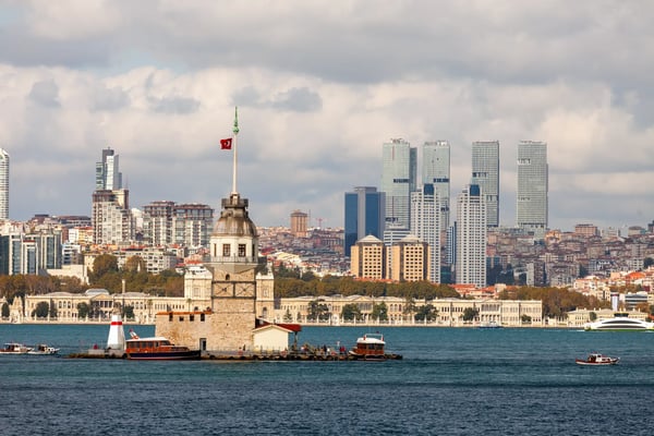 maiden tower in istanbul turkey 