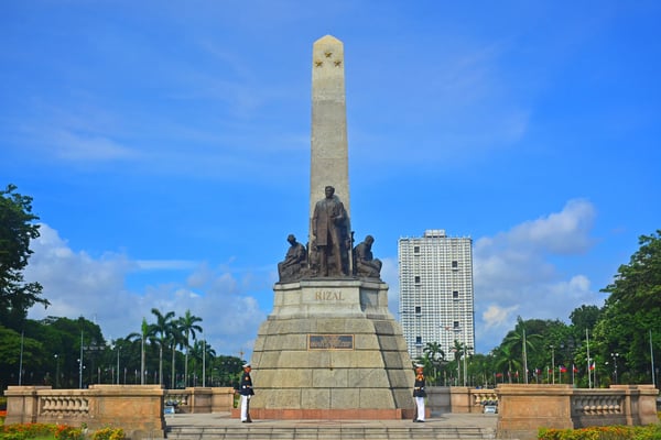manila ph jose rizal statue monument at rizal park on septemberin manila philippines