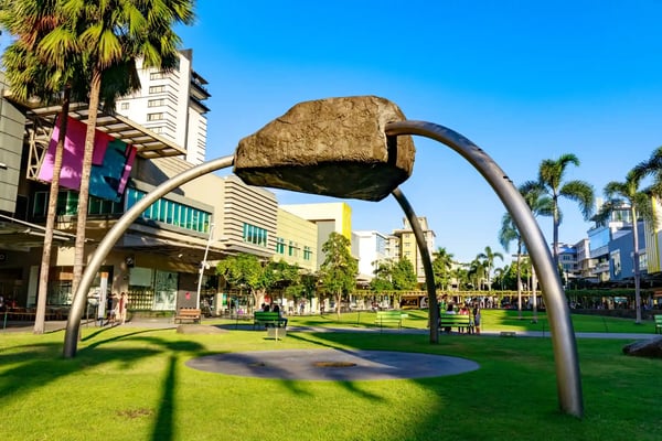 manila philippines scenery of bonifacio high street which is the famous shopping street