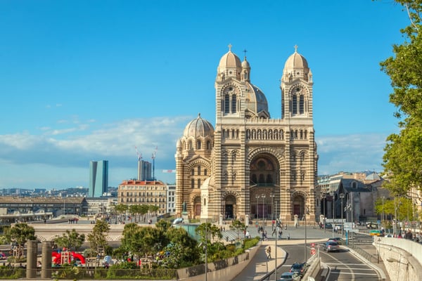 marseille cathedral in marseille france