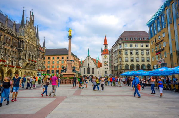marys square in munich germany