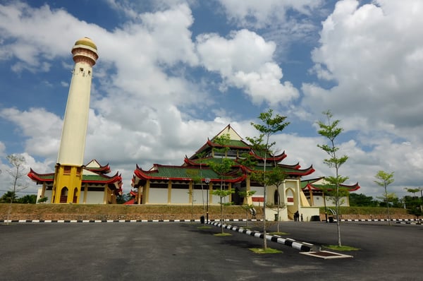 masjid jubli perak sultan ismail petra in rantau panjang kelantan malaysia