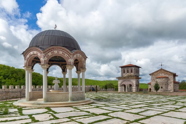 medieval tsarnogorski gigintsy monastery st kozma and damyan pernik region bulgaria