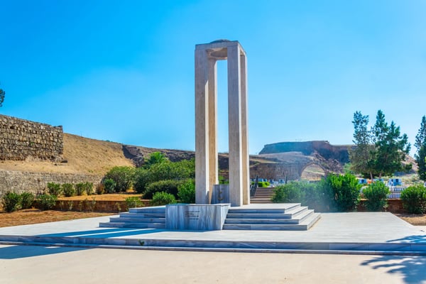 memorial of turkish martyrs who died during conflict at famagusta cyprus