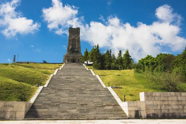 memorial shipka view in bulgaria battle of shipka memorial
