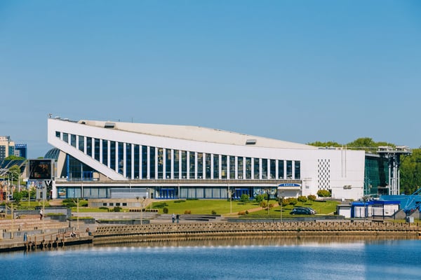 minsk belarus scenic view of minsk sports palace is an indoor sports arena