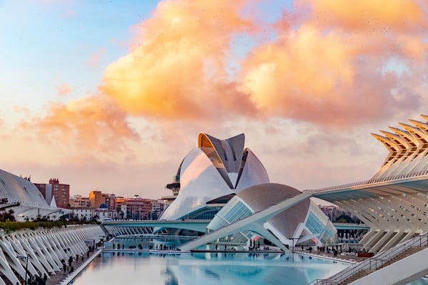modern city llandmark of the city of valencia