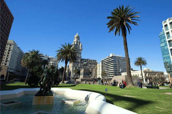montevideo center of the city of montevideo uruguay