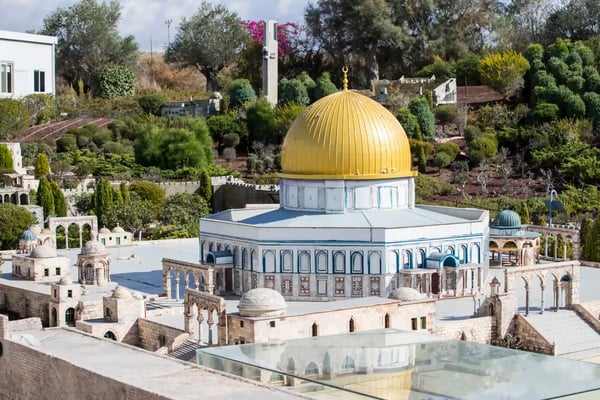 museum of miniature architectural landmarks of israel in the open air latrun village in israel 