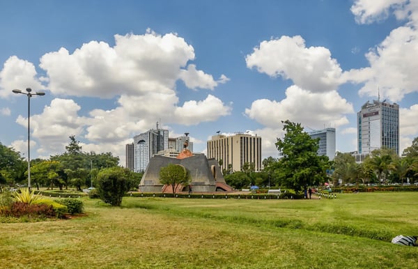 nairobi kenya nyayo monument in central park in nairobi kenya