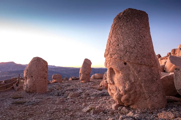 nemrut mountain in adiyaman turkey