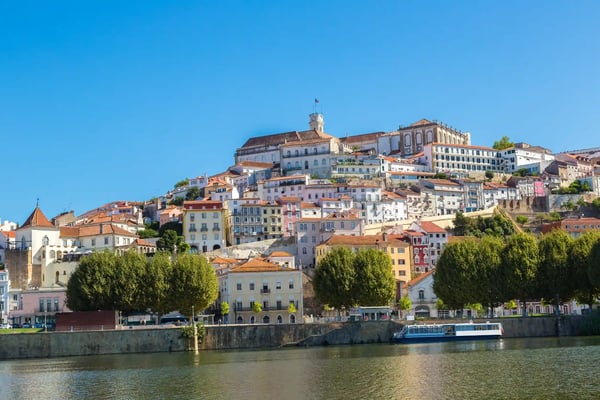 old city coimbra portugal in a beautiful summer day