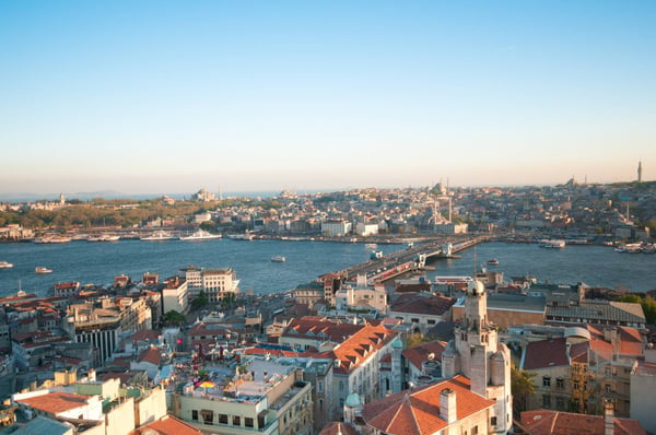 old city from galata tower 