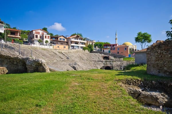 old roman amphitheater in