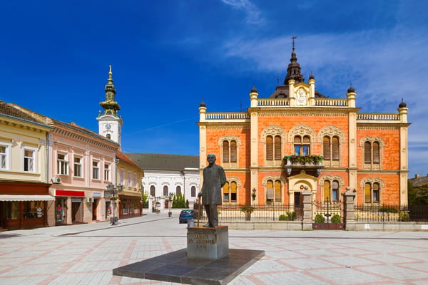 old town in novi sad serbia architecture travel background