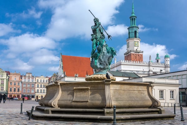 old town of poznan poland 