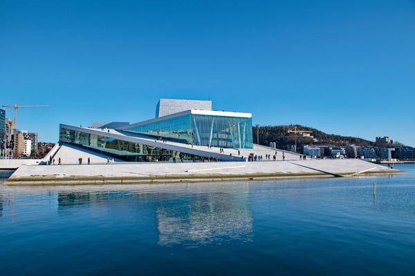 oslo contemporary building of opera house in oslo