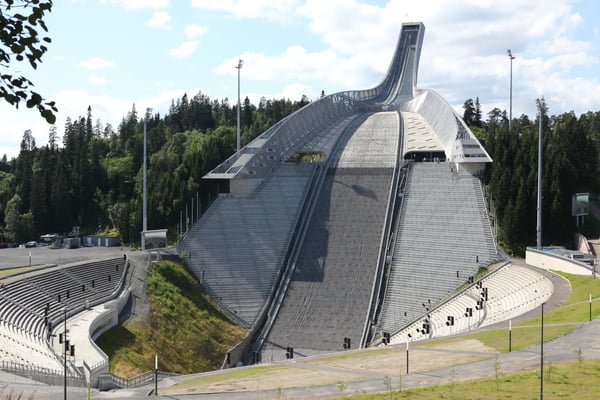 oslo holmenkollen ski jump hill oslo norway on the hill record is unofficially