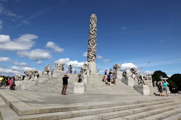 oslo norway in vigeland park in oslo norway on the park gustav vigeland