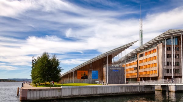 oslo norway new building of astrup fearnley museum of modern art by renzo piano