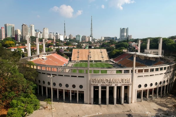 pacaembu at charles miller square west of sao paulo