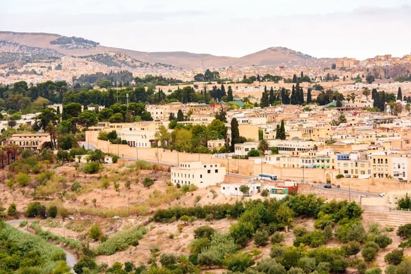 panorama of fez the second largest city of morocco fez was the capital city of modern morocco