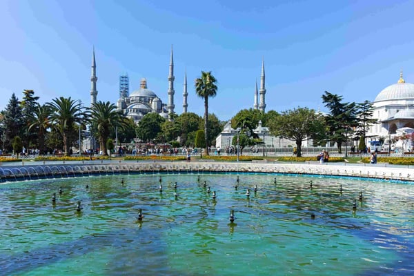 panorama of sultan ahmed square