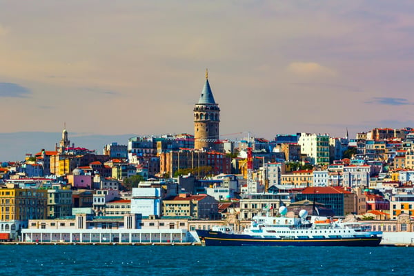 panorama of the city istanbul
