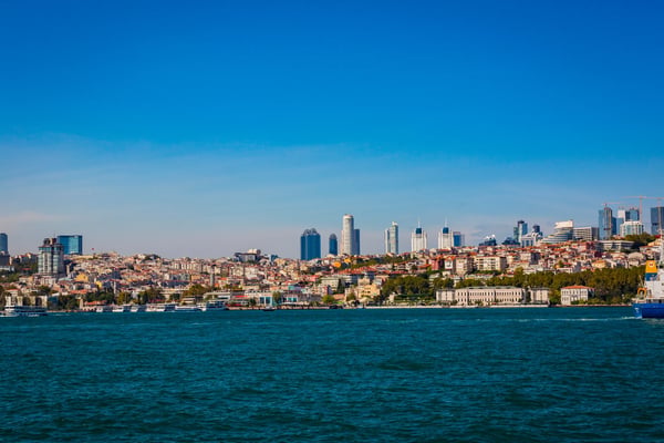 panorama of the golden horn bay turkey