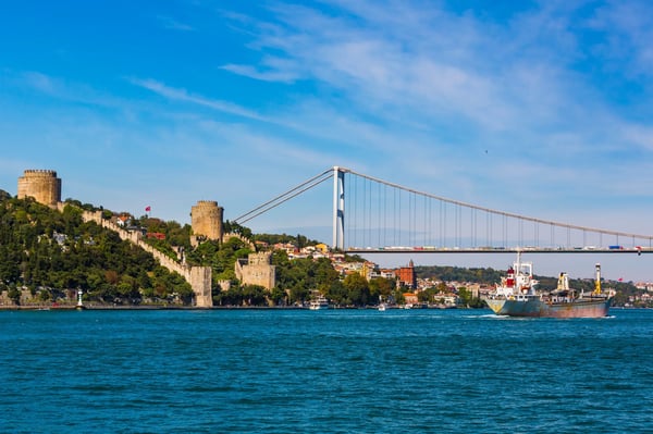 panorama of the golden horn bay 