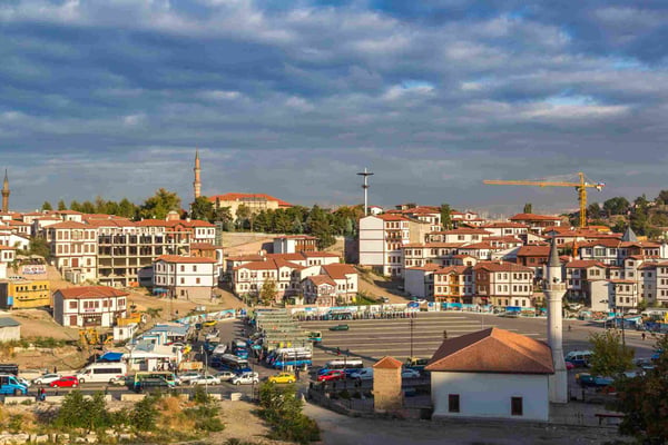 panoramic aerial view of Ankara 