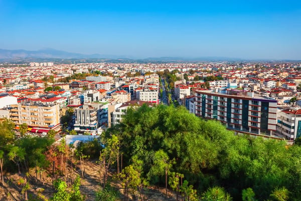 panoramic view in kayseri region in turkey