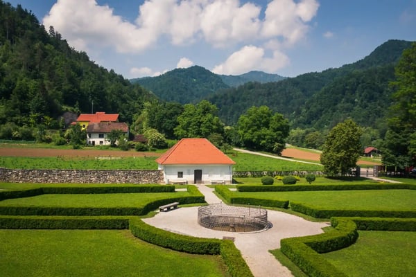 park in polhov gradec upper carniola slovenia 