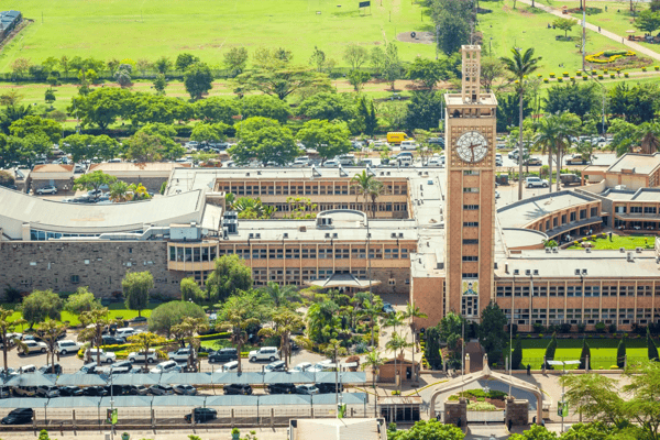 parliament buildings in the city center of nairobi kenya east africa 