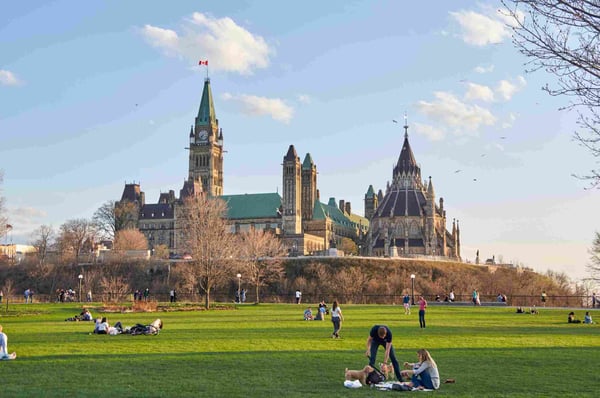 parliament hill buildings in ottawa canada