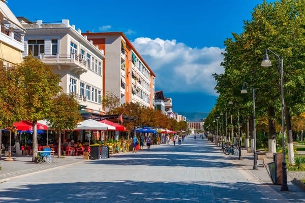 people are strolling on boulevard republic