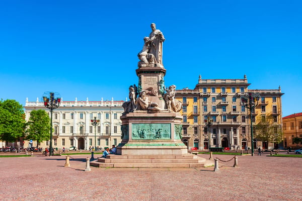 piazza carlo emanuele ii is a city square in turin piedmont region of northern italy