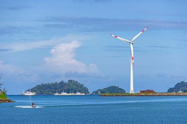 pinwheel on the seychelles