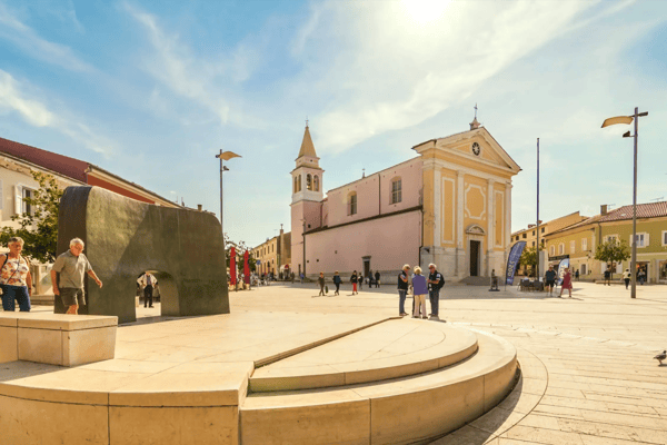 porec croatia people visit church of our lady of angels and taking time on freedom 