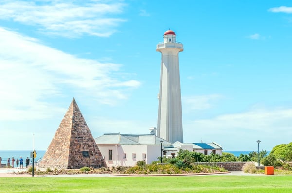 port elizabeth south africa the donkin reserve house a lighthouse and a stone