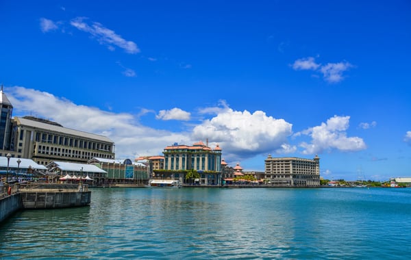port louis mauritius view of caudan waterfront in port louis mauritius port louis is the 