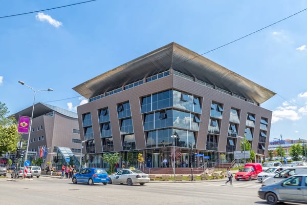 pristina kosovo the building of the ministry of education built by architect kadri gega