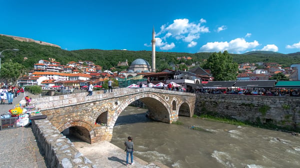 prizren old city ols stone bridge
