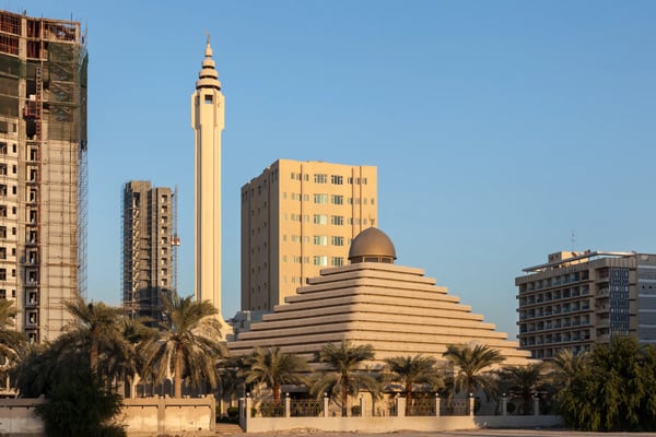 pyramid mosque in kuwait city middle east 