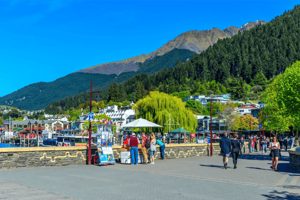 queenstown new zealand view of the mountain landscape