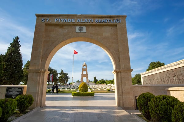 regiment giving thousands of martyrs and injured in the canakkale wars